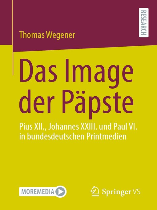 Title details for Das Image der Päpste by Thomas Wegener - Available